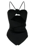 Maygel Coronel cut-out detail swimsuit - Black
