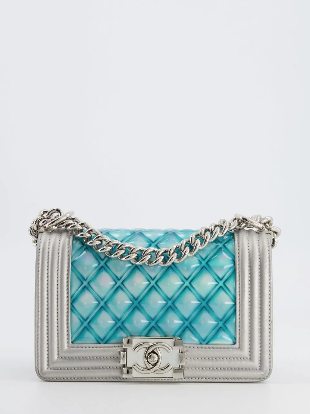 

Chanel Pre-Owned 2018 small Boy Chanel shoulder bag - Silver