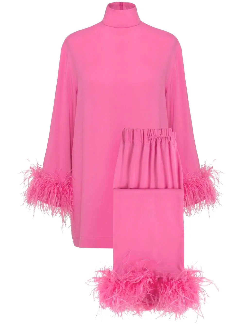 Sleeper Black Tie Pyjama Set In Pink ModeSens