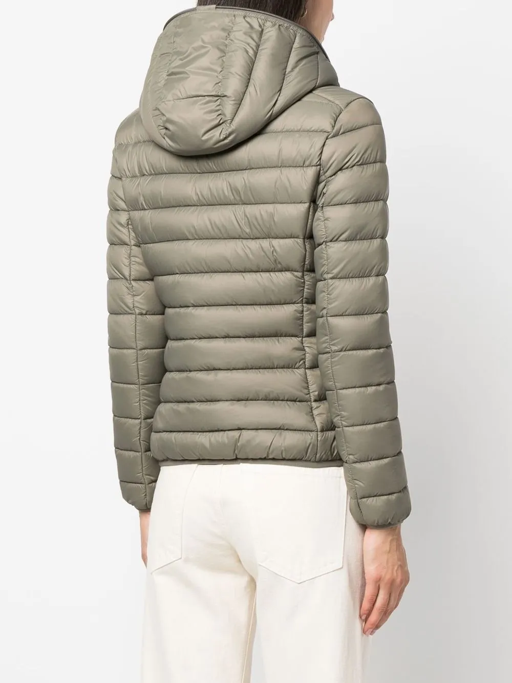 Save The Duck Hooded Puffer Jacket In Green