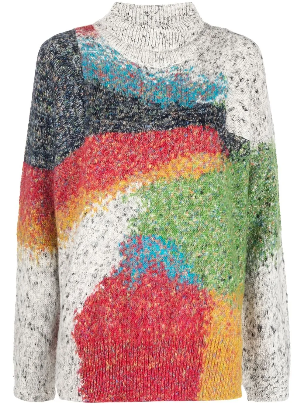 

Paul Smith suéter tejido en intarsia con cuello vuelto - Gris