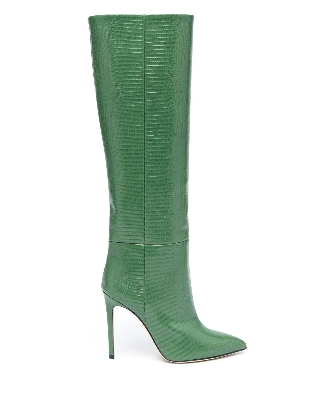 

Paris Texas lizard-effect 105mm knee boots - Green