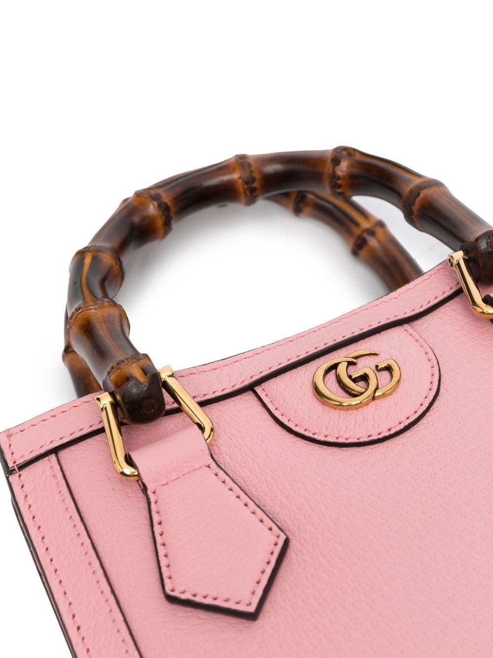 Shop Gucci Logo-plaque Tote Bag In Pink