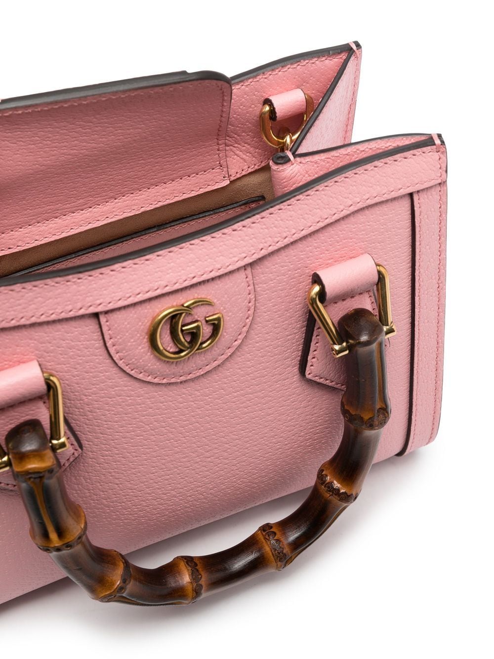 Shop Gucci Logo-plaque Tote Bag In Pink