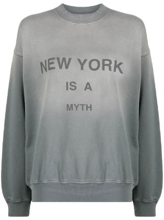 ANINE BING New York Is A Myth Print Sweatshirt Farfetch