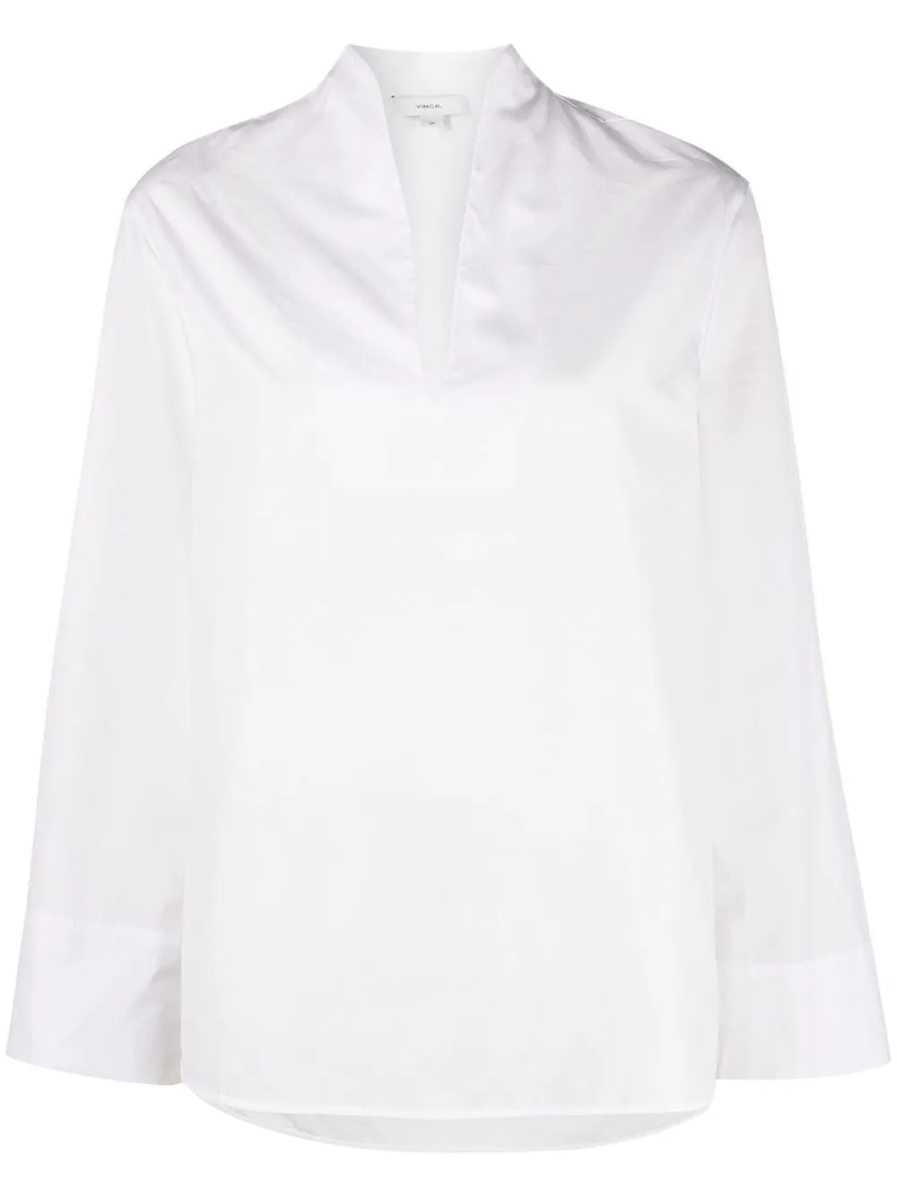 

Vince blusa con cuello en V - Blanco