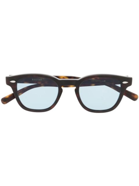 Eyevan7285 tortoiseshell-effect square-frame sunglasses