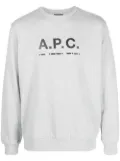 A.P.C. logo-print sweatshirt - Grey