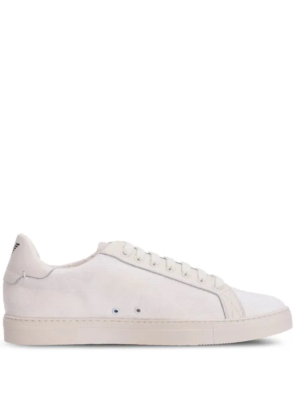 スニーカー EMPORIO ARMANI Men Sneakers White X4X598XF662 00894 Nubuck sneakers with knurled soles | Emporio Armani