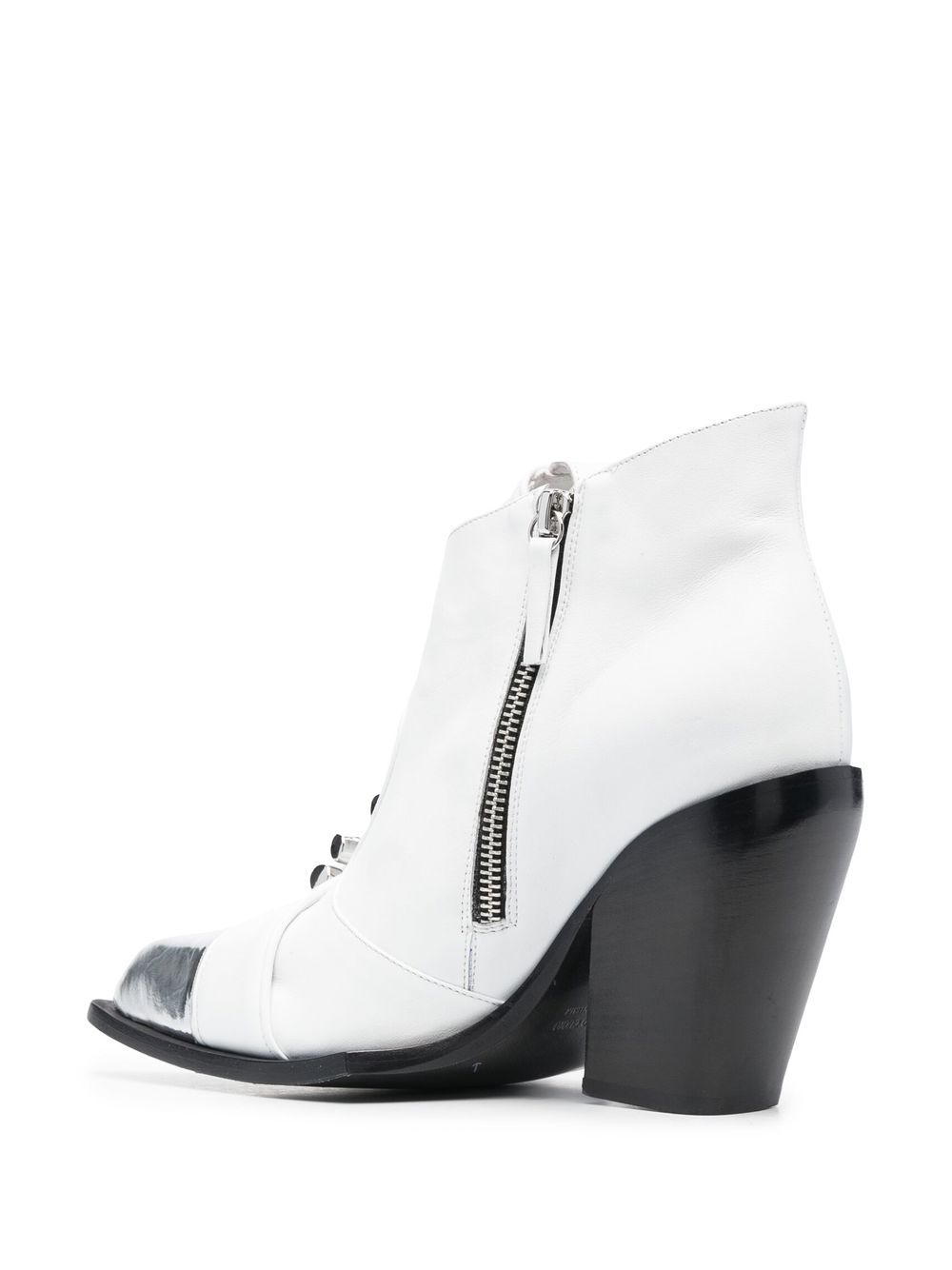 Affordable Off-White studded leather ankle boots Men