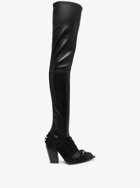 HARDOT botas con panele de flecos