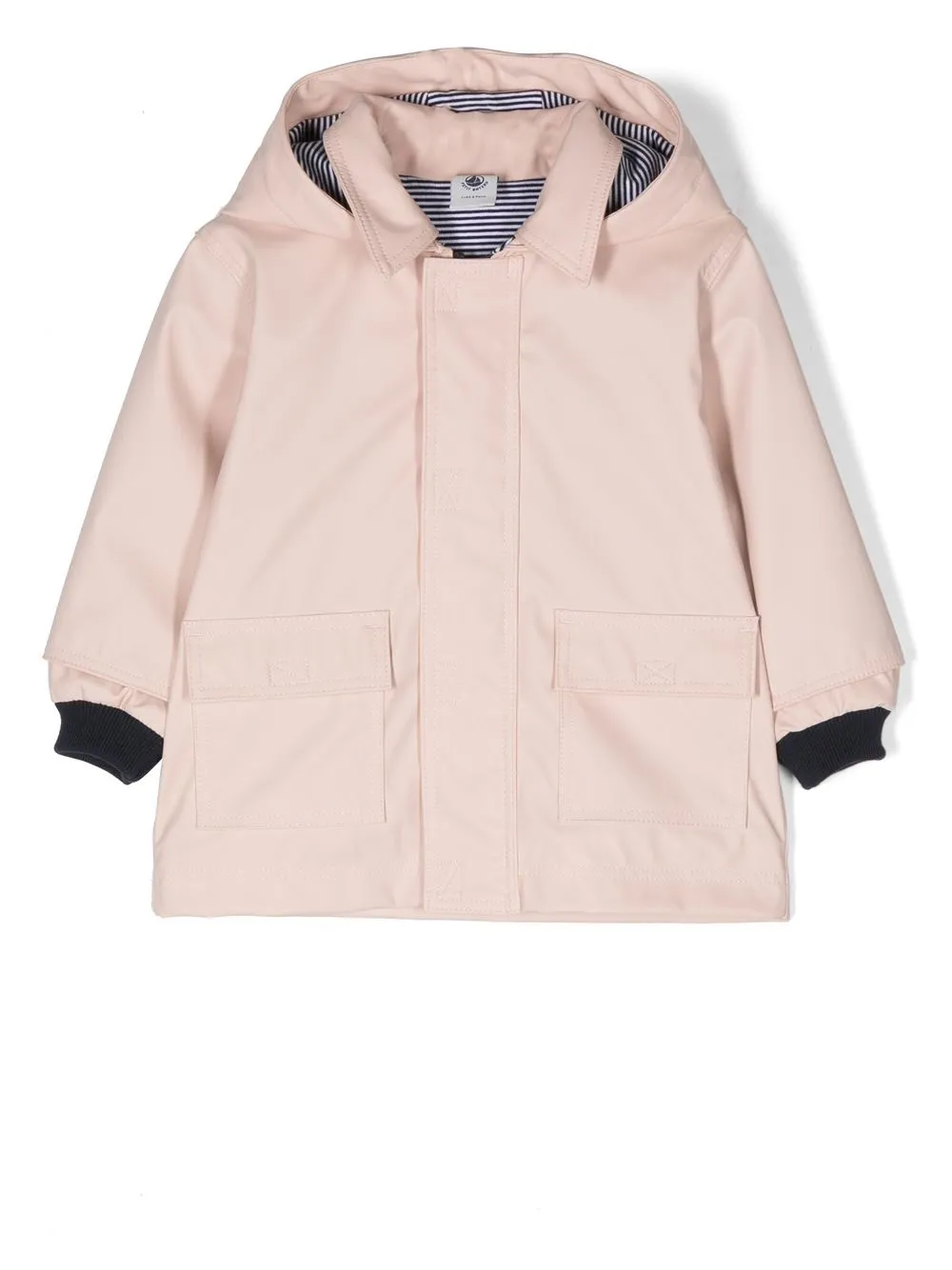 

Petit Bateau Cire hooded jacket - Pink