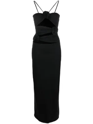 chinese dress ladies Nensi Dojaka Deep V-Neck Dress  Shop Monica Rose