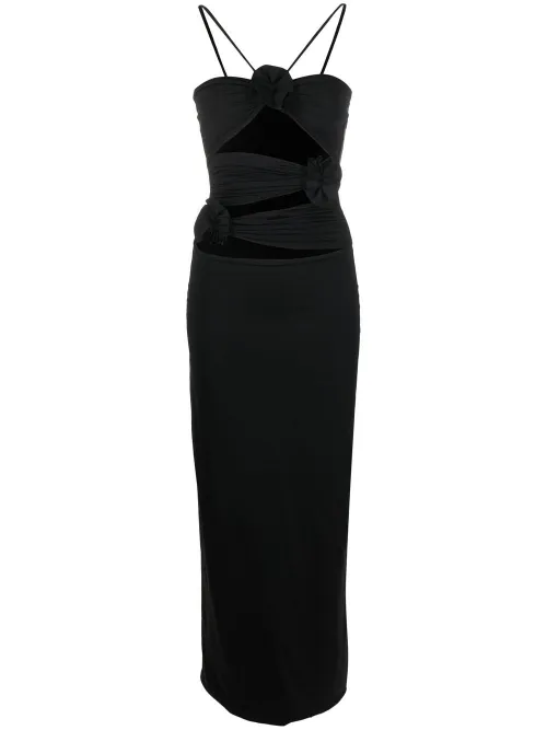 Robe mi-longue à découpes - Maygel Coronel - Modalova