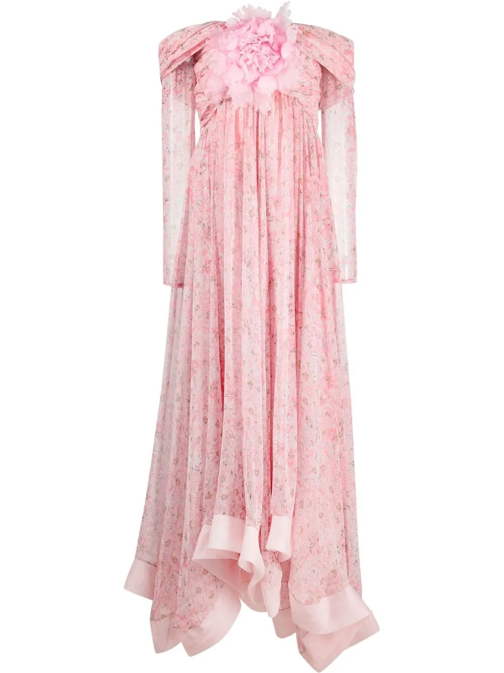 

Giambattista Valli floral-appliqué dress - Pink