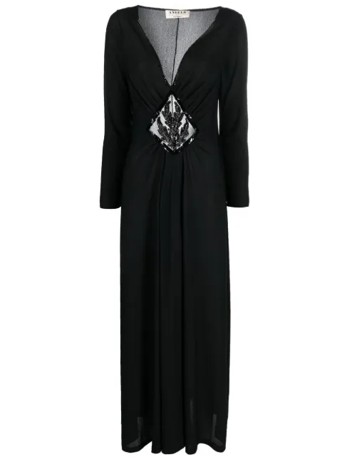 A.N.G.E.L.O. Vintage Cult 1970s Maxikleid mit Pailletten