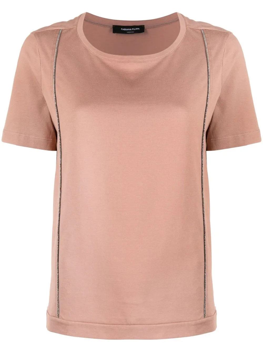 

Fabiana Filippi U-neck short-sleeve T-shirt - Neutrals