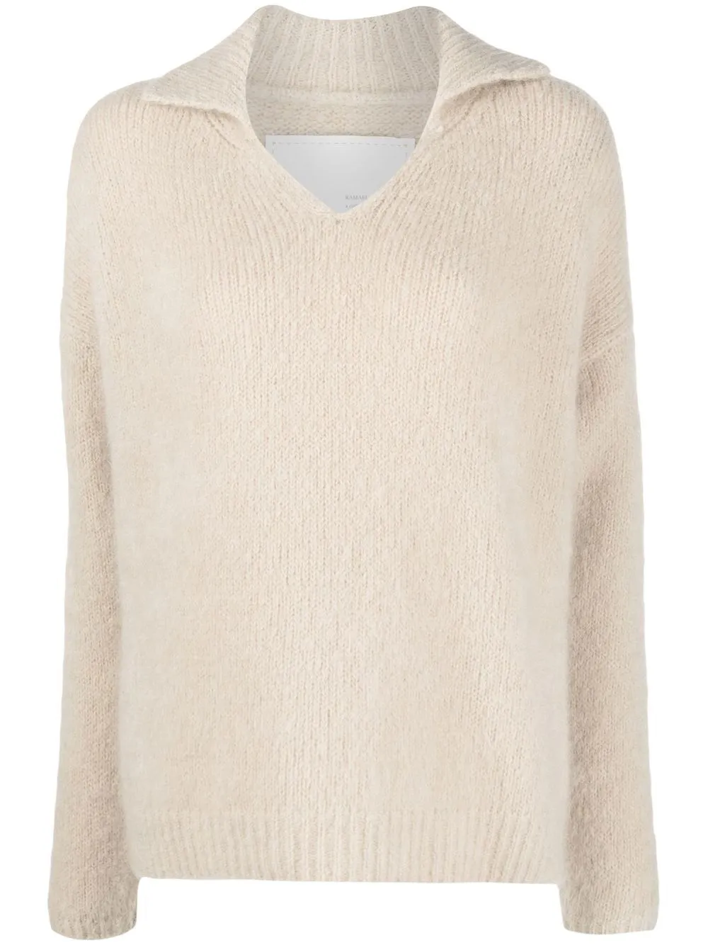 

Ramael spread-collar knitted sweater - Neutrals