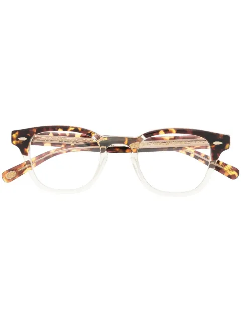 Eyevan7285 Webb tortoiseshell square-frame glasses