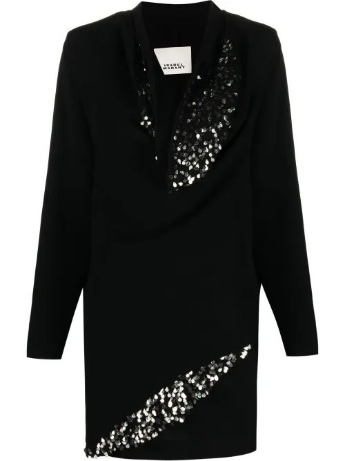 Robe Lazeli à sequins - ISABEL MARANT - Modalova