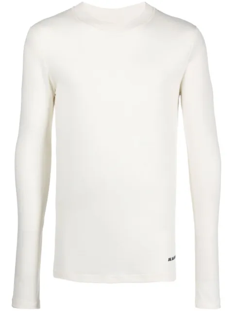 Jil Sander logo-print long-sleeved T-shirt