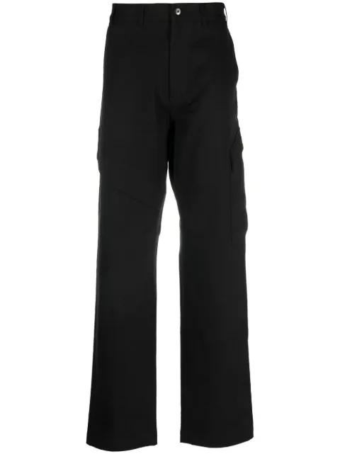 Moncler pantalones rectos con parche del logo