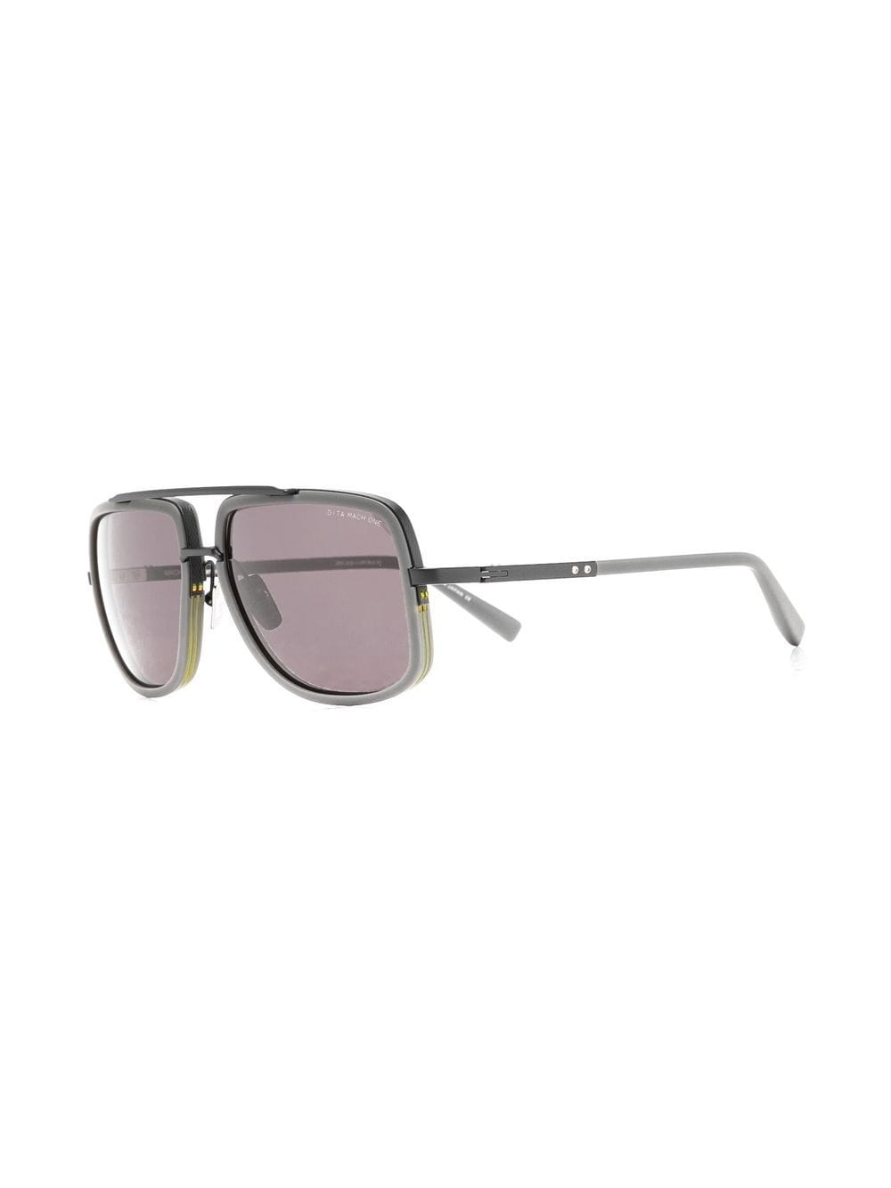 Shop Dita Eyewear Mach-one Square-frame Sunglasses In 黑色
