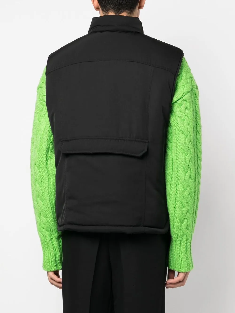 Papillon Vest In Blackdrapetech
