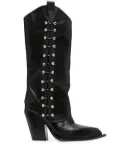 HARDOT pointed-toe western boots - Black