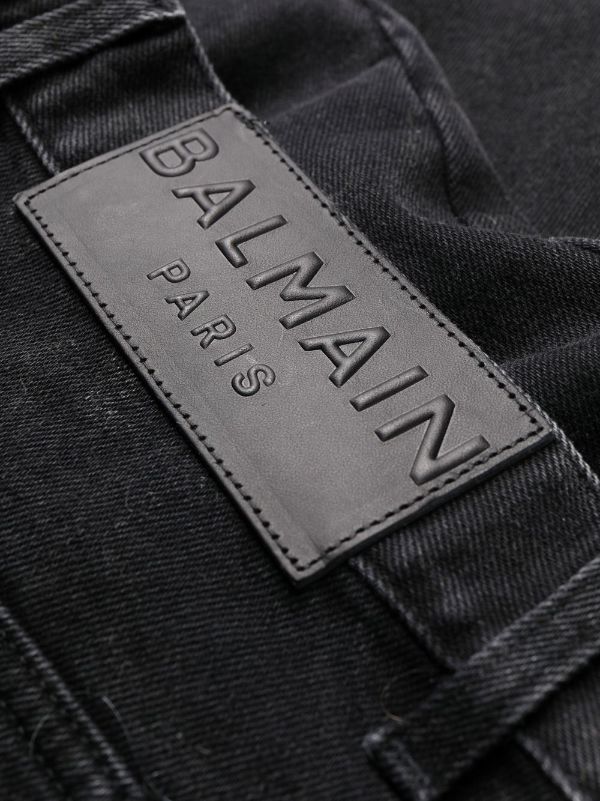 Robe Bugt Scorch Balmain mid-rise straight-leg Jeans - Farfetch