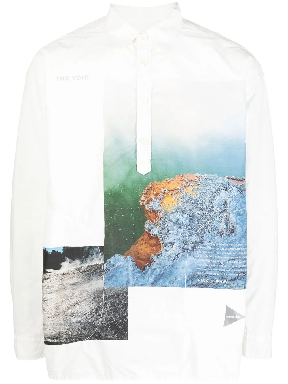 

and Wander Naoki Ishikawa The Void shirt - White