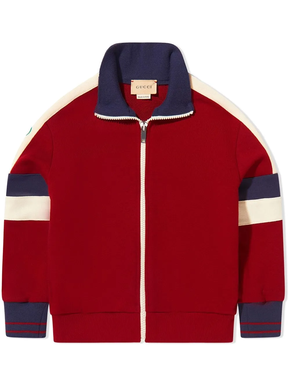 

Gucci Kids sudadera con diseño color block y cierre - Rojo