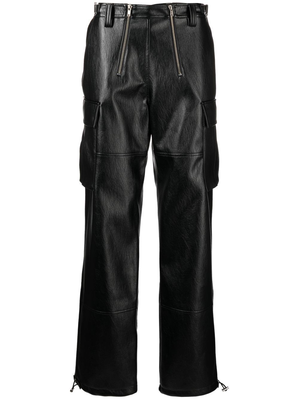 GmbH mid-rise Faux Leather Trousers - Farfetch