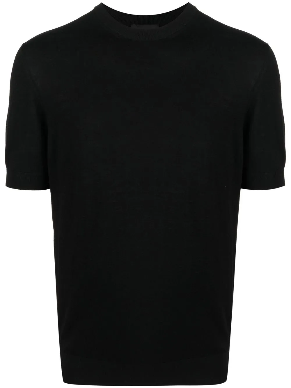 

Emporio Armani playera de tejido fino - Negro