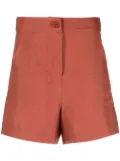 ERES high-rise linen shorts - Brown