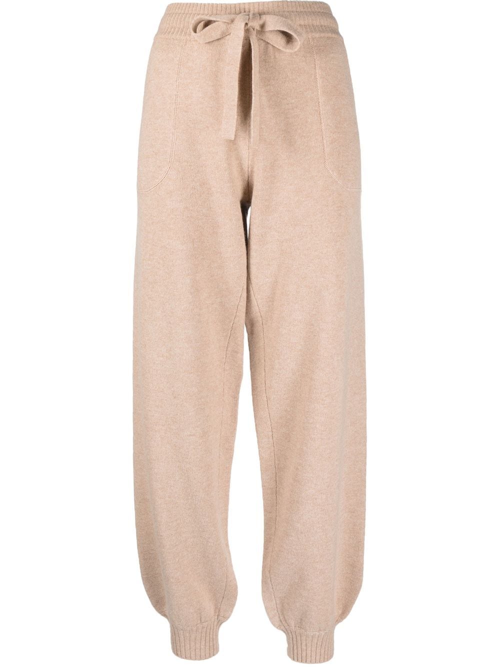 Eres Wool-cashmere Track Pants In Calcaire