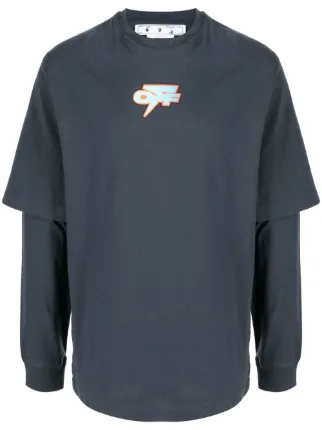 【送料込】Off-White_Degrade Thund Skate Tシャツ OFF-WHITE-Degrade-Thund-Skate-