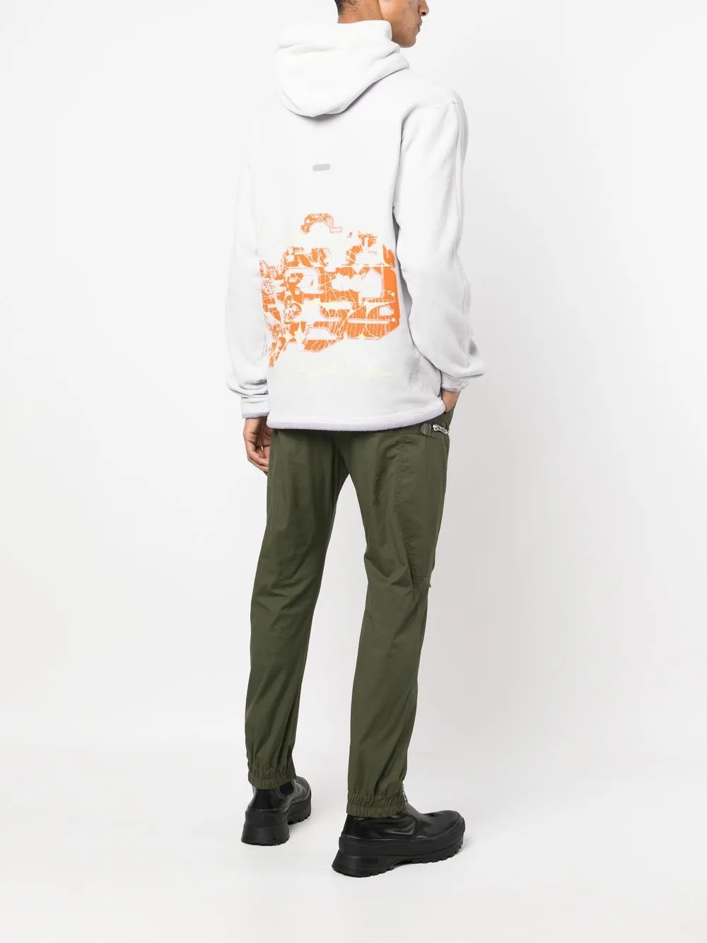 Stone Island Shadow Project Hoodie met grafische print - Paars