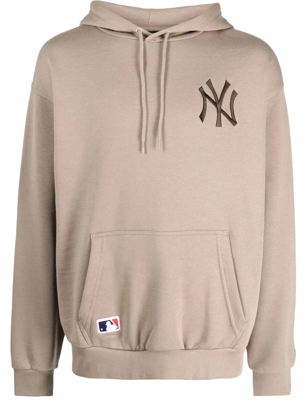 

NEW ERA CAP logo-print pullover hoodie - Brown