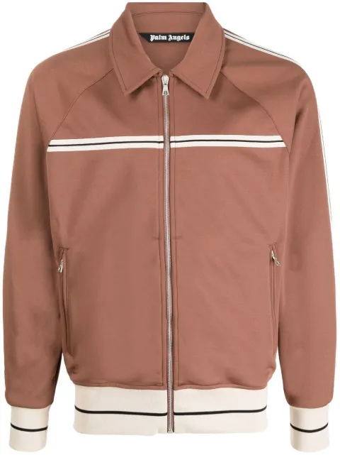 Palm Angels sudadera con ribete de rayas