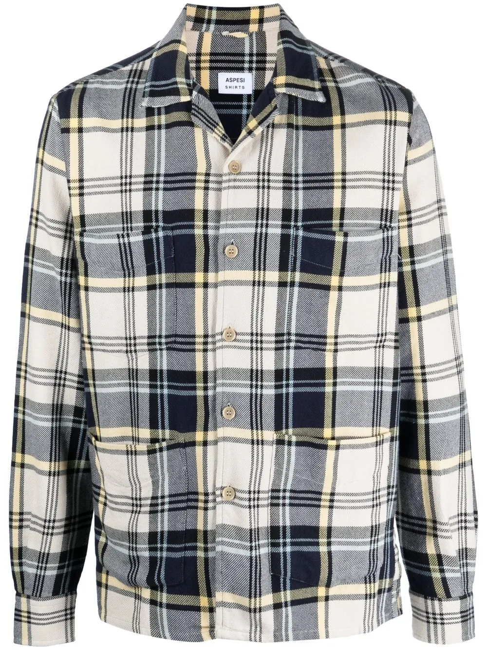 

ASPESI plaid-check print shirt - Blue