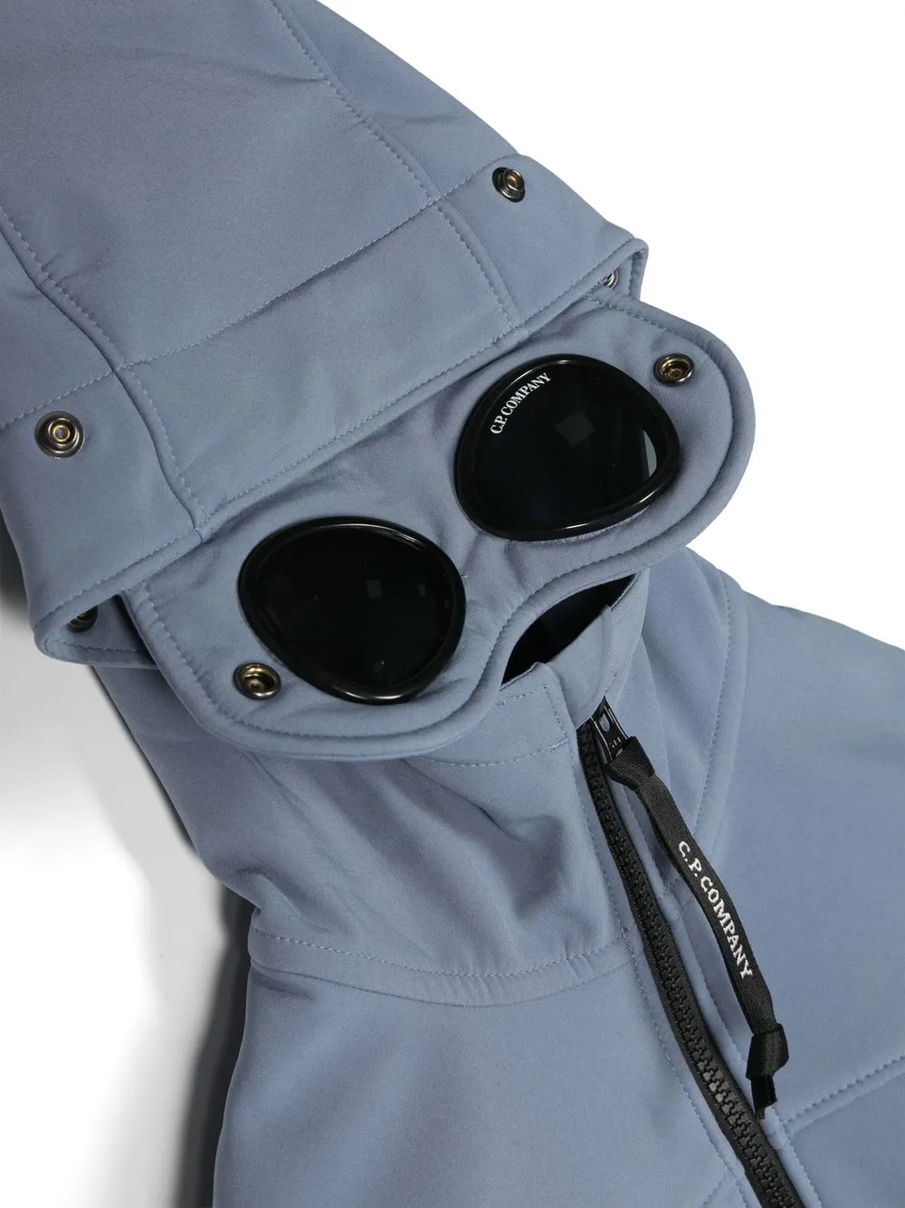 zipped goggle-hood jacket