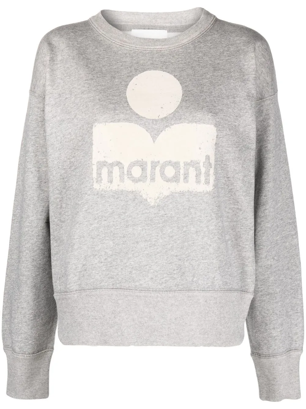 

Isabel Marant Étoile sudadera Mobyli con logo estampado - Gris