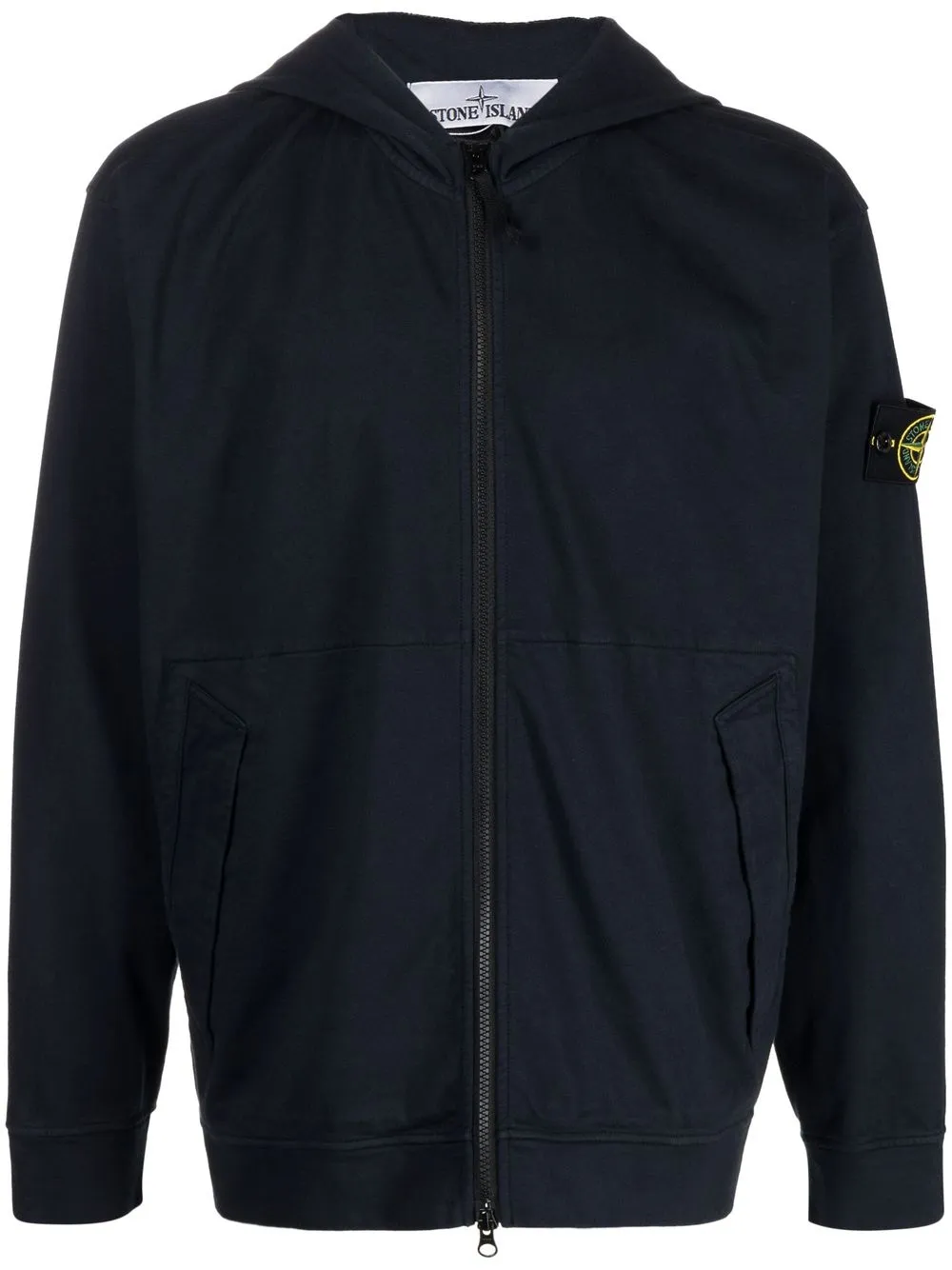 

Stone Island Compass-patch drop-shoulder hoodie - Blue