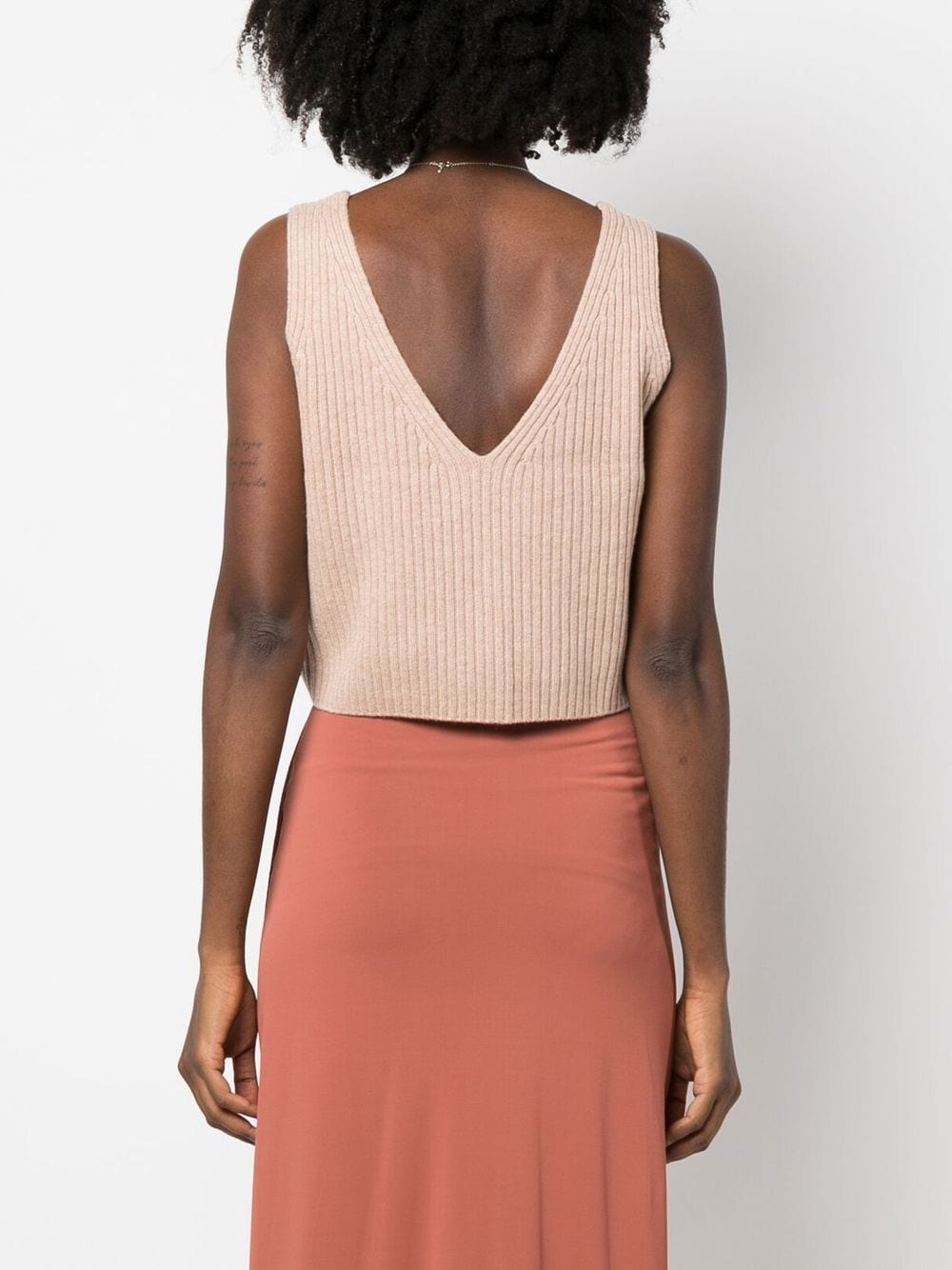 Shop Eres Raphaelle Ribbed-knit Top In Neutrals