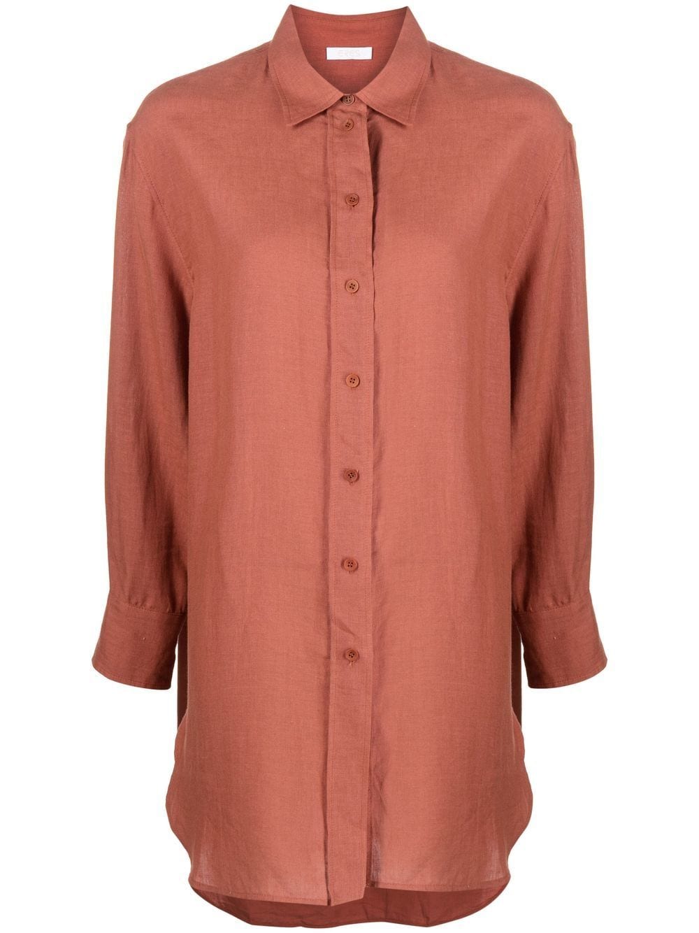 Shop Eres Mignonnette Elongated Shirt In Brown