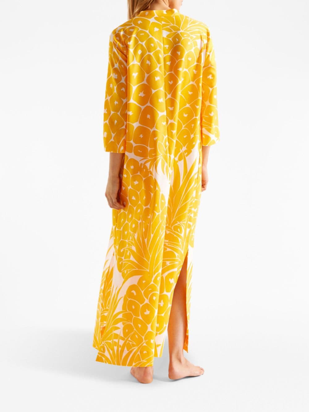 Shop Eres Sucree Pineapple-print Maxi Dress In Gelb