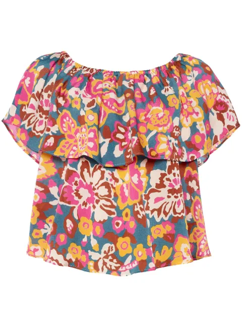 ERES Cardamone floral-print bardot top