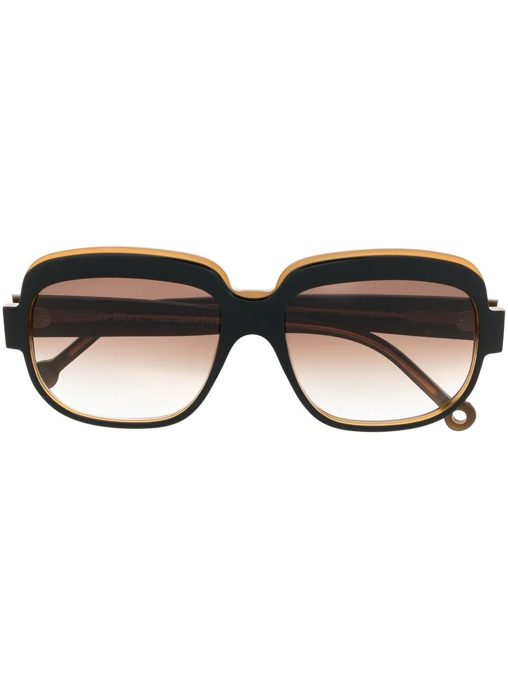 

NATHALIE BLANC PARIS Sonia square-frame sunglasses - Black