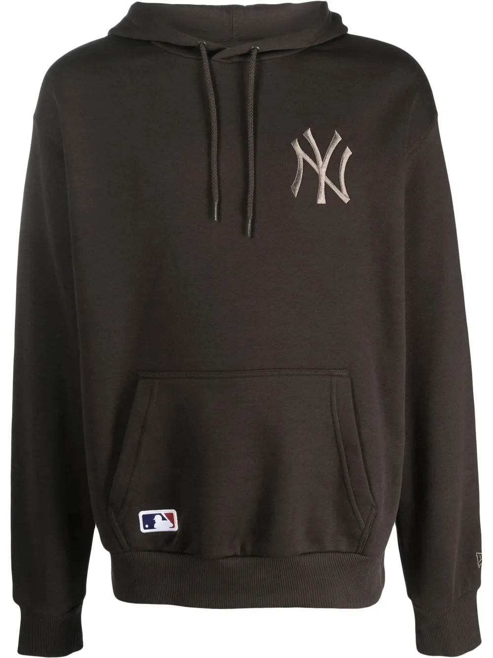 

NEW ERA CAP logo-print pullover hoodie - Brown